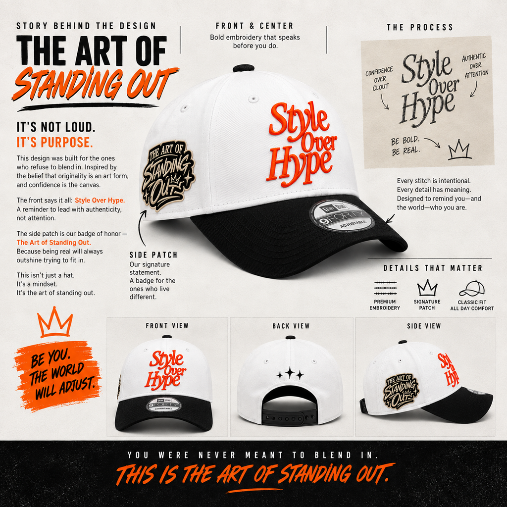 The Art of Standing Out — “Style Over Hype” Snapback