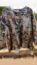 Oversized Cropped Hunting Camo Crewneck
