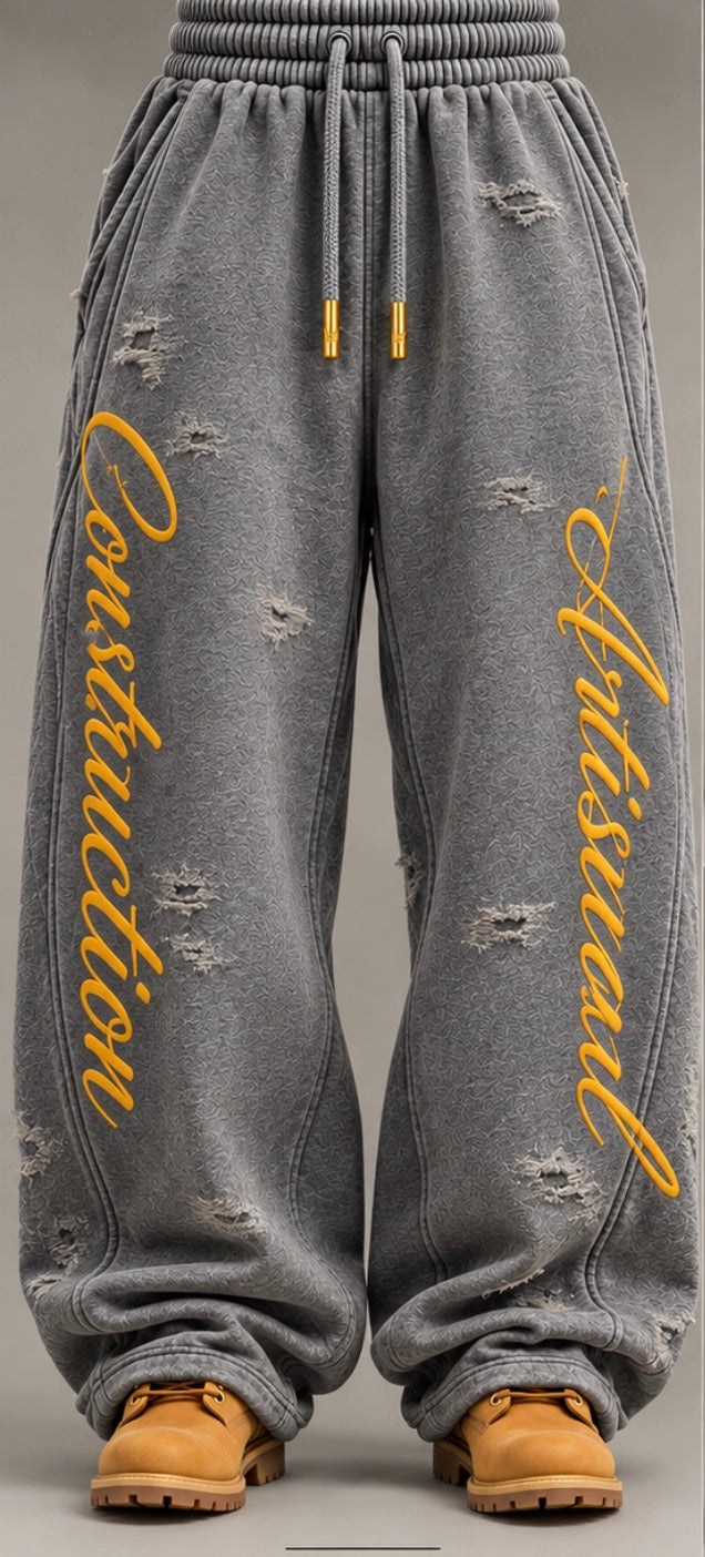 ARTISANAL CONSTRUCTION SWEATSPANTS (PRE ORDER)
